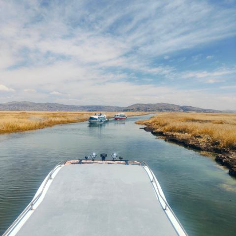 Entering the Uros main channel