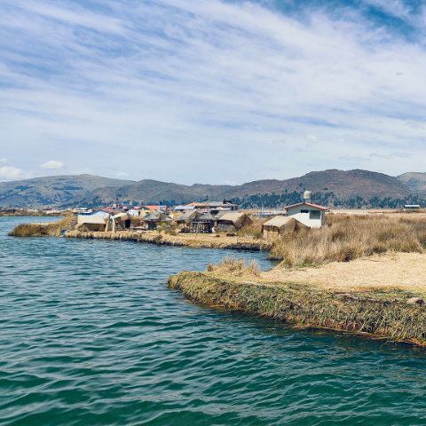 Uros islands, main channel